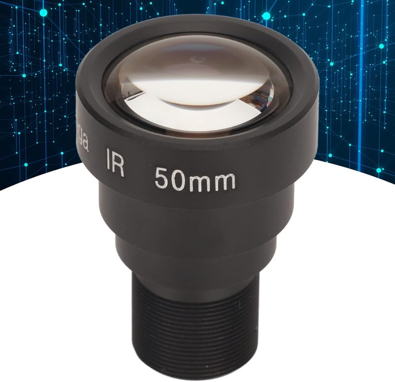 Focket 50mm 5MP HD Camera, M12 Interface Adjustable Board Lens Improve Sharpness, Aluminum Alloy Single Board Lens Manual Focus Length Rotate Mounted with Lens Cover for Network Cameras - Image 5